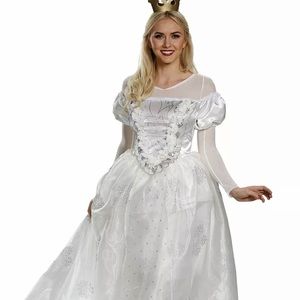 White Queen Alice in Wonderland Costume Disney
